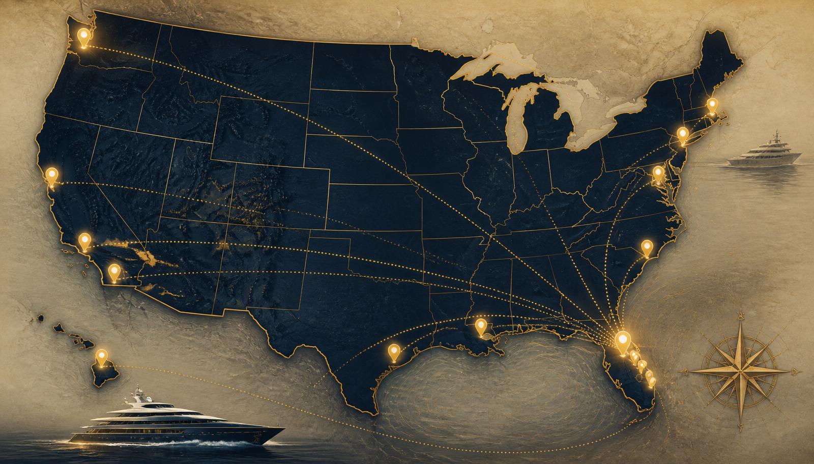 Yacht Surface Restoration nationwide U.S. mobile yacht detailing team